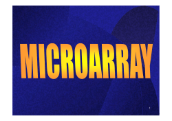 (Microsoft PowerPoint - lez. 7 microarray [modalit\340 compatibilit