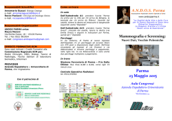 Vedi il programma - Associazione Nazionale Donne Operate al Seno