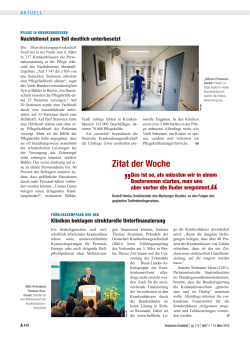 Zitat der Woche - Deutsches Ärzteblatt
