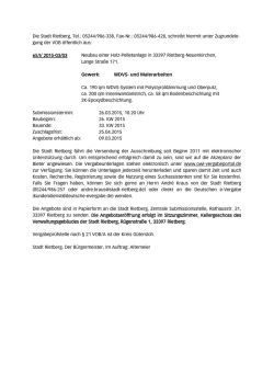 Die Stadt Rietberg ver&ouml;ffentlicht in der n&auml;chsten Ausgabe