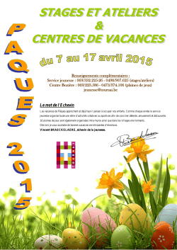 stages/ateliers