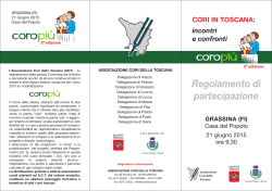 brochure - Associazione Cori dell Toscana