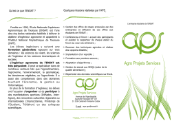 La junior entreprise: Agro Projets Services.