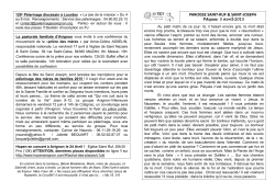 Feuille paroissiale - Paroisse saint