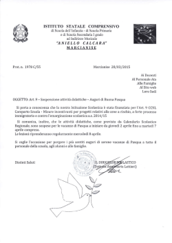 Si comunica che le attività didattiche, come