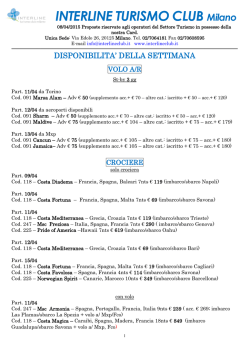 INTERLINE TURISMO CLUB news