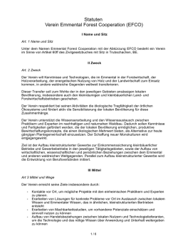 EFCO Statuten - Emmental Forest Corporation