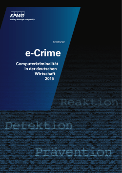 e-Crime - Computerkriminalit&auml;t in der deutschen Wirtschaft