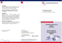 Nichtärztliche Praxisassistentin ab März 2015