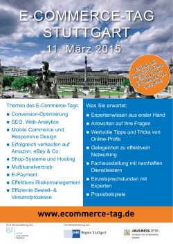 E-Commerce-Tag Stuttgart am 11. März 2015