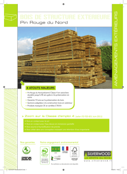 Fiche Technique Bois de structure ext&eacute;rieure