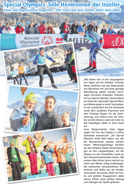 Wittich-Verlag, Nachlese Special Olympics Inzell 2015, 11.3.2015