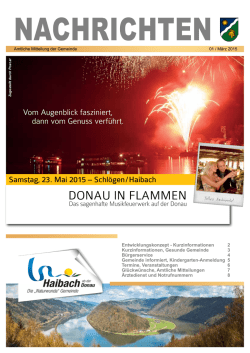 Haibach ob der Donau, Gemeindezeitung, M&auml;rz 2015