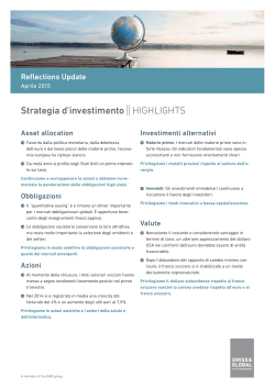 Reflections Update || Strategia d`investimento 04