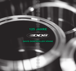 Festschrift - DDS David Dorfm&uuml;ller & S&ouml;hne
