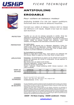 Fiche Technique Antifouling &eacute;rodable USHIP