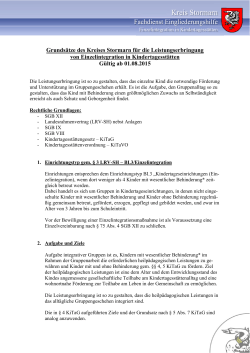 Kita - Einzelintegration - Grundsätze Kreis ab 8/2015