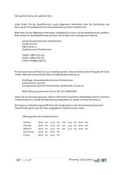 Bestellung einer Ladekarte