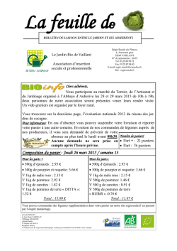 Feuille de chou Chaumont