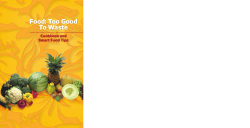 "Food: Too Good To Waste" Cookbook and Guide
