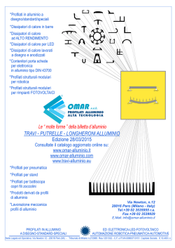 Travi - Putrelle - Longheroni in alluminio