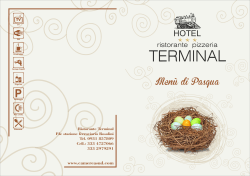 Menu\` di Pasqua 2015 - Terminal | Ristorante, Pizzeria, Hotel