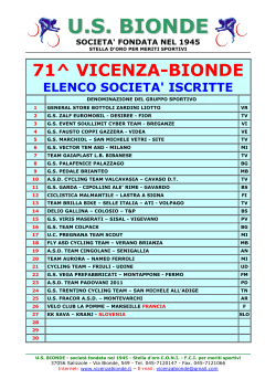 VI-BI 71 - ELENCO SQUADRE 2015 - vicenza