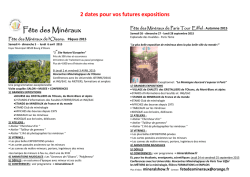 F&ecirc;te des Min&eacute;raux