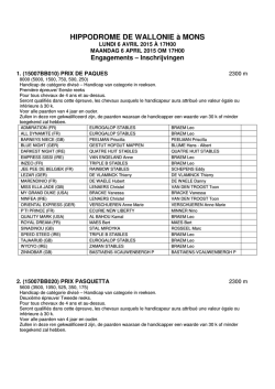 HIPPODROME DE WALLONIE &agrave; MONS