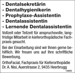 Lernende Dentalassistentin