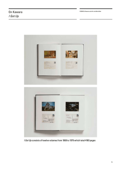 On Kawara I Got Up - mfc