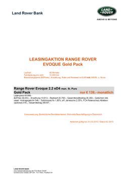 LEASINGAKTION RANGE ROVER EVOQUE Gold Pack