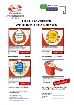 Aktion Fa. Hela 15. & 16. KW - Kernchen Lebensmittelhandel GmbH