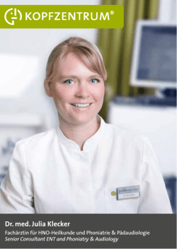 Dr. med. Julia Klecker