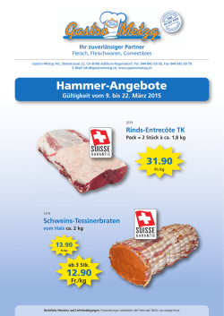 Hammer-Angebote - Gastro