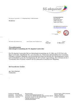 JHV Presse 2015