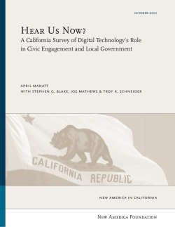 Hear Us Now? - New America Foundation