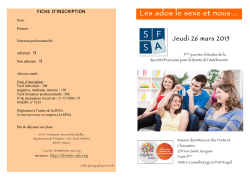 Journ&eacute;e printemps SFSA 26-03-2015