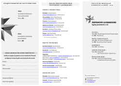 Feuille de nouvelles 29 mars 2015