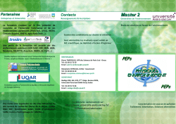 Master 2 - Physique, Environnement