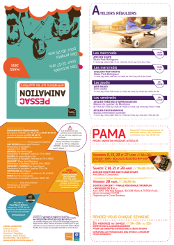Programme de Pessac animation - mars 2015