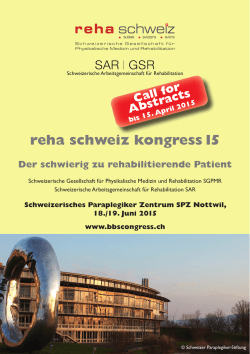 Programm - Reha Schweiz / Physikalische Medizin und Rehabilitation