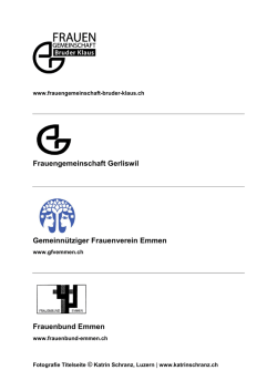 Jahresprogramm Frauenbund Emmen