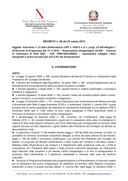 Decreto n. 28 del 23 marzo 2015