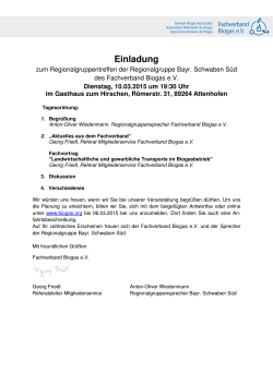 Einladung & Antwortfax