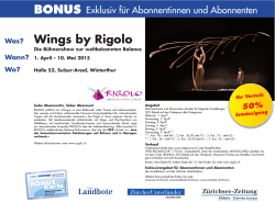 Wings by Rigolo - Zürcher Unterländer