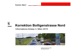 Korrektion Bolligenstrasse Nord