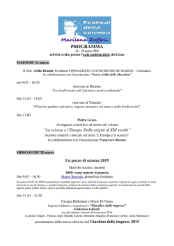 Programma della settimana - Liceo Scientifico Fulcieri Paulucci di