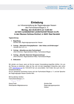 Einladung & Antwortfax