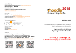 Moodle, E-Learning & Co. - Landesmedienzentrum Baden
